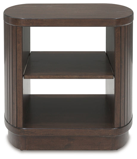 Korestone Dark Brown End Table from Ashley - Luna Furniture