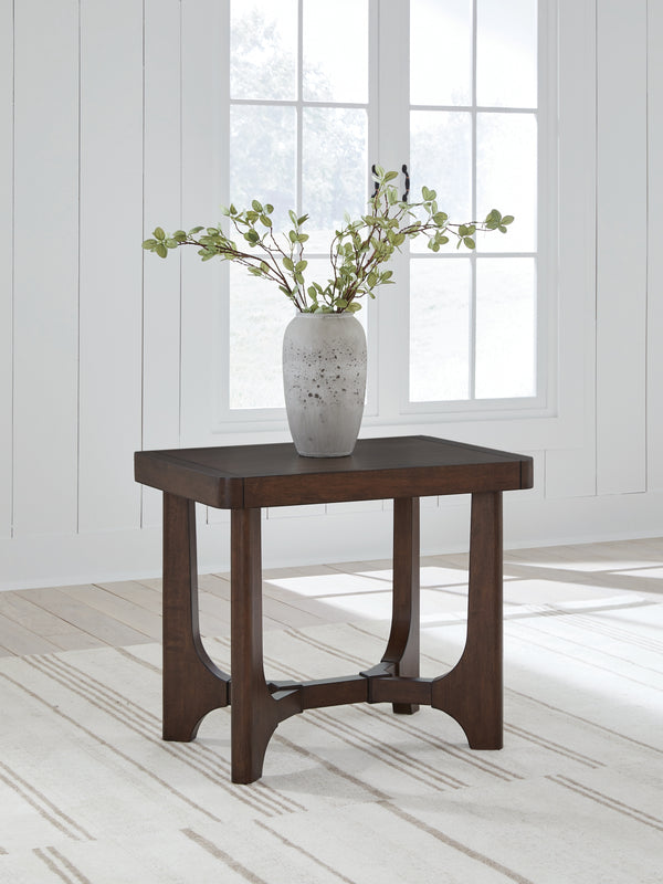 Korestone Dark Brown End Table