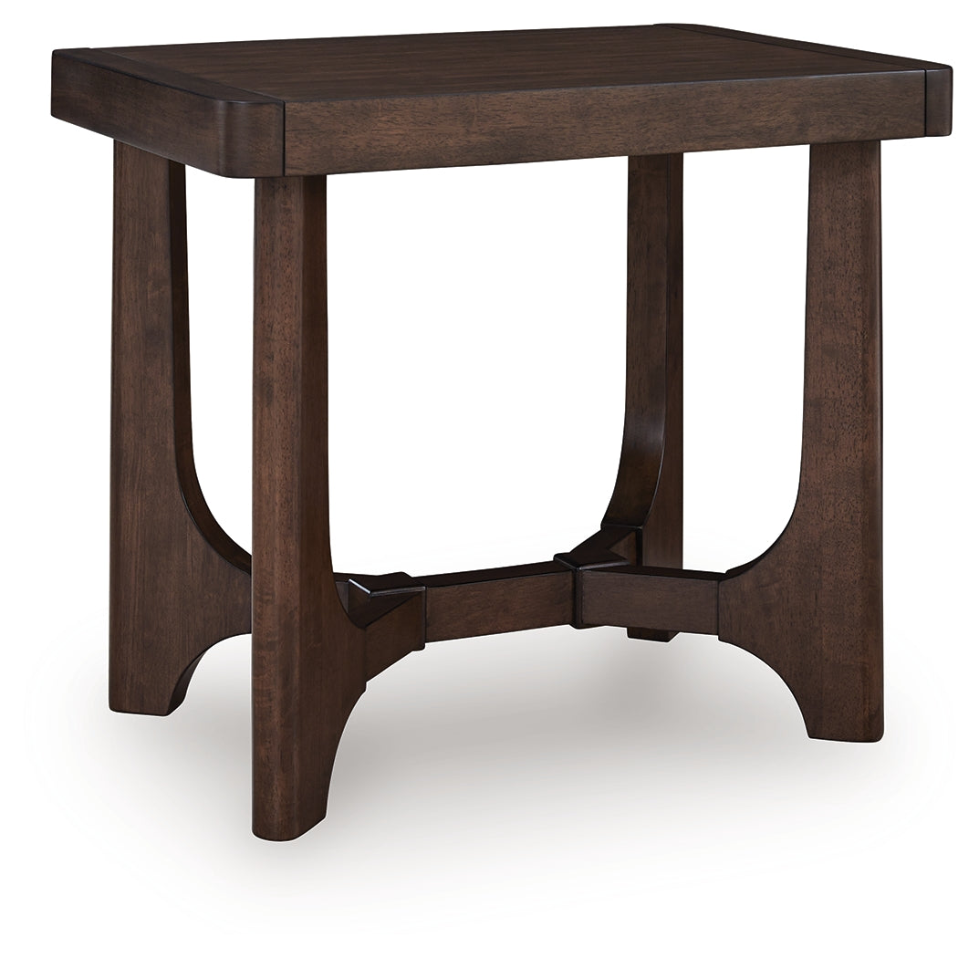 Korestone Dark Brown End Table from Ashley - Luna Furniture