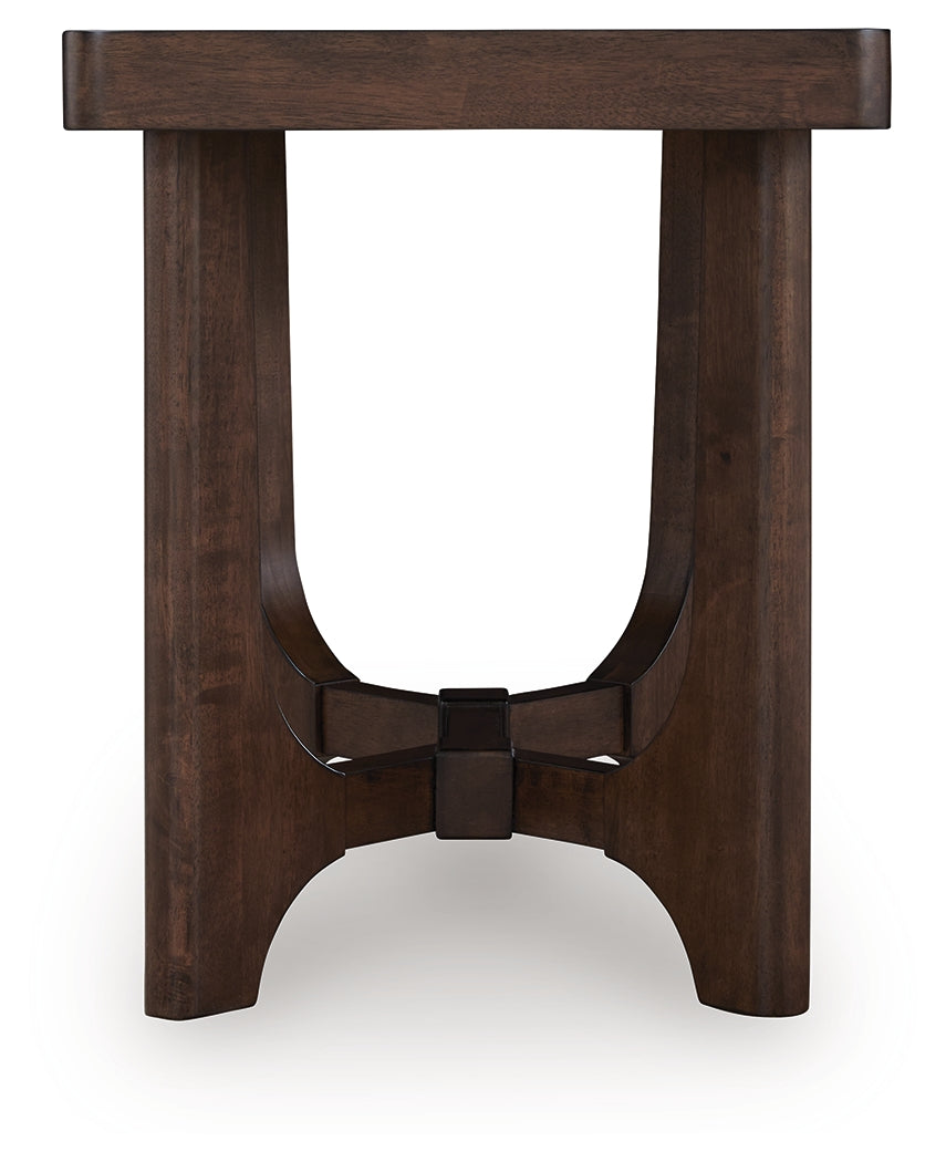 Korestone Dark Brown End Table from Ashley - Luna Furniture