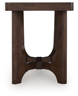 Korestone Dark Brown End Table from Ashley - Luna Furniture