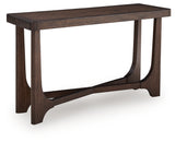Korestone Dark Brown Sofa Table from Ashley Furniture - Luna Furniture