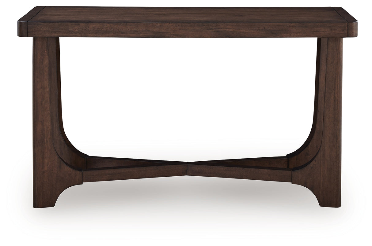 Korestone Dark Brown Sofa Table from Ashley Furniture - Luna Furniture