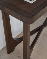 Korestone Dark Brown Sofa Table from Ashley Furniture - Luna Furniture