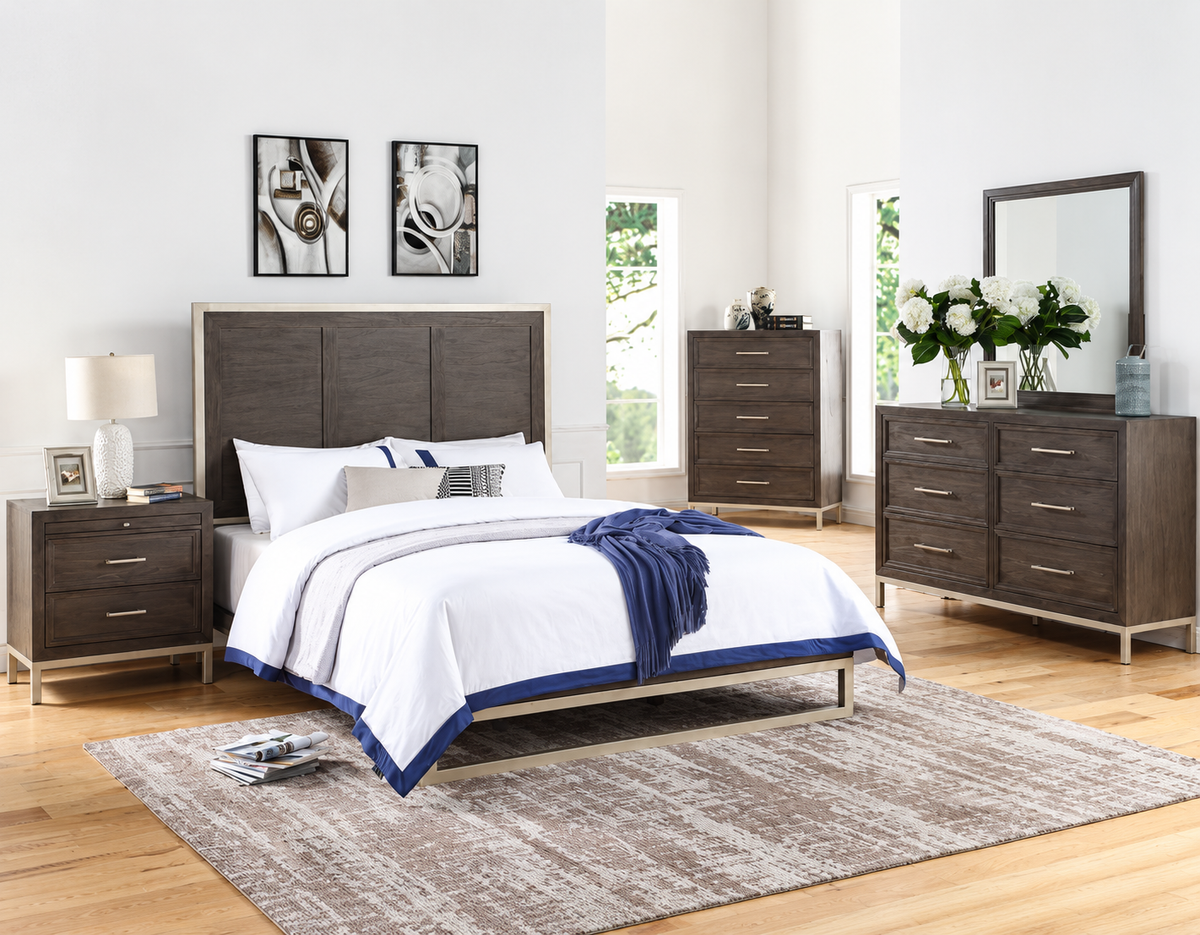 Broomfield Brown King Bed