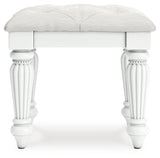 Kozlani Vanity, Mirror and Stool from Ashley - Luna Furniture