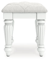 Kozlani Vanity, Mirror and Stool from Ashley - Luna Furniture