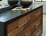 Kraeburn Brown/Black Dresser from Ashley - Luna Furniture