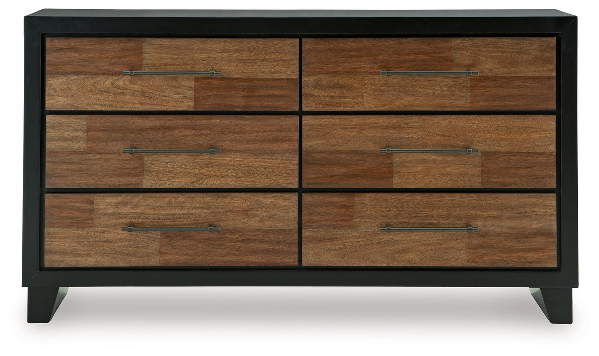 Kraeburn Brown/Black Dresser from Ashley - Luna Furniture