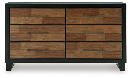 Kraeburn Brown/Black Dresser from Ashley - Luna Furniture