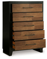Kraeburn Brown/Black Storage Panel Bedroom Set from Ashley - Luna Furniture
