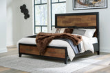 Kraeburn Brown/Black King Storage Panel Bed from Ashley - Luna Furniture