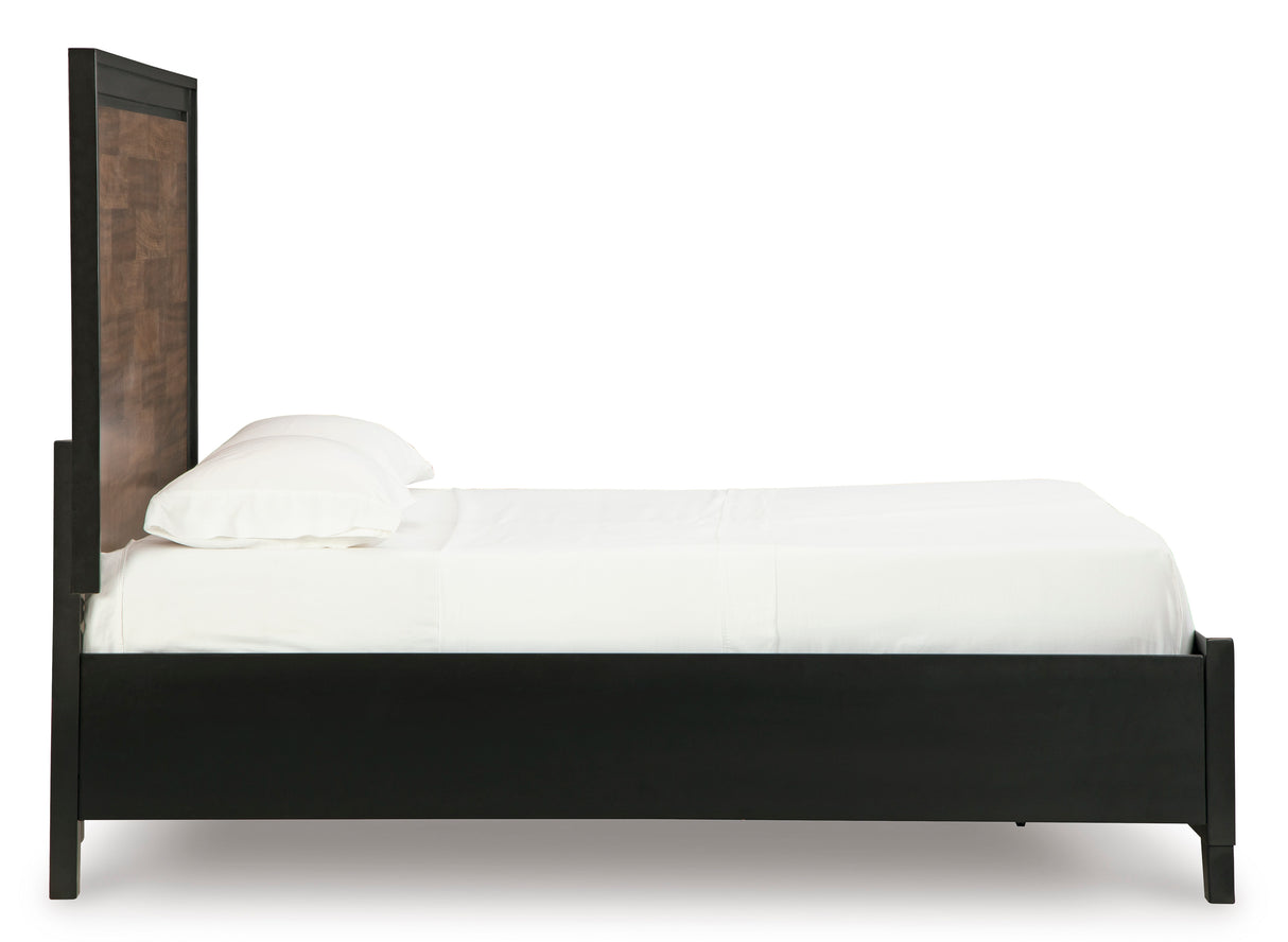 Kraeburn Brown/Black King Storage Panel Bed from Ashley - Luna Furniture
