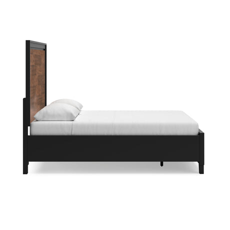 Kraeburn Brown/Black Queen Storage Panel Bed from Ashley - Luna Furniture