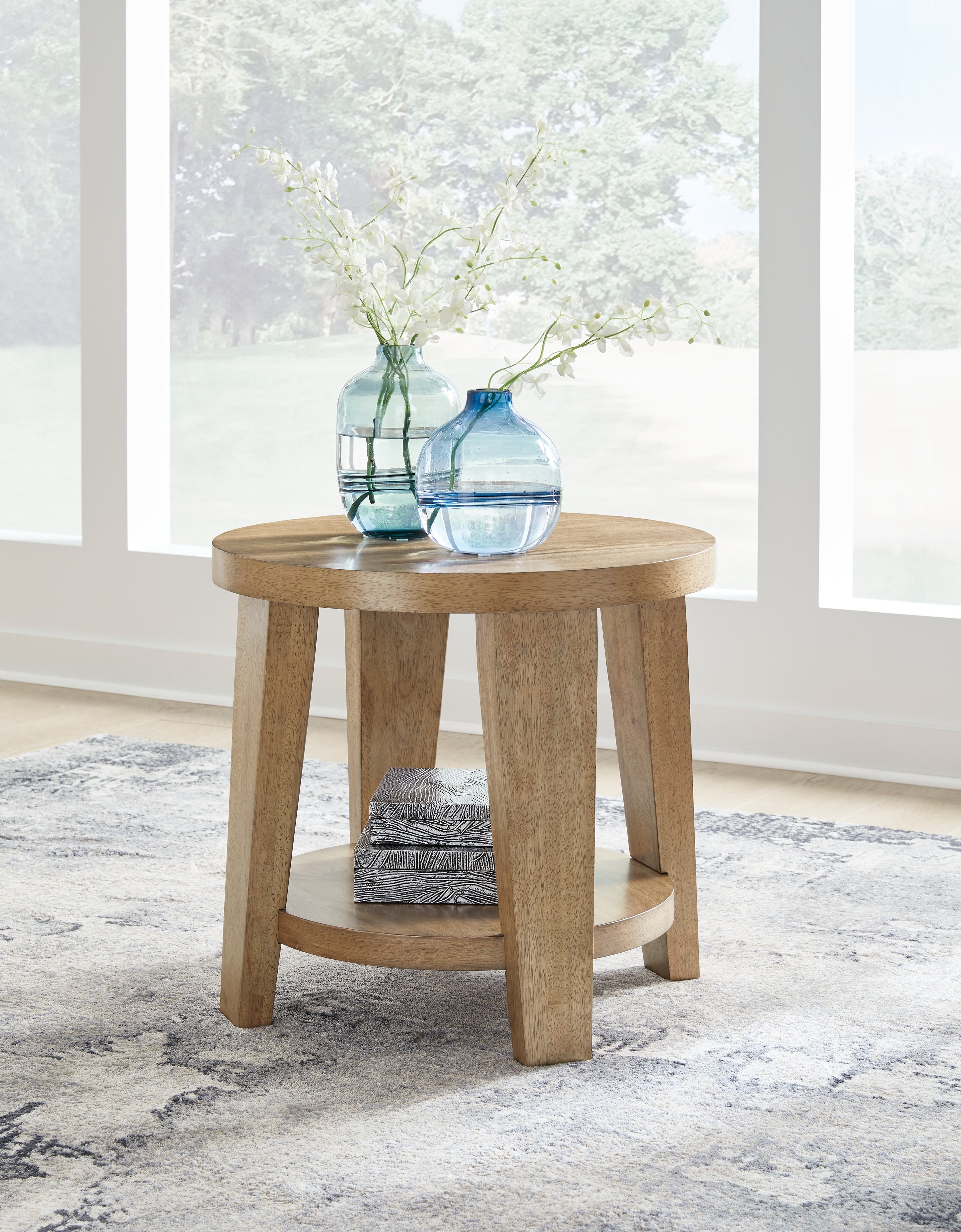 Ashley Kristiland Light Brown End Table - Luna Furniture