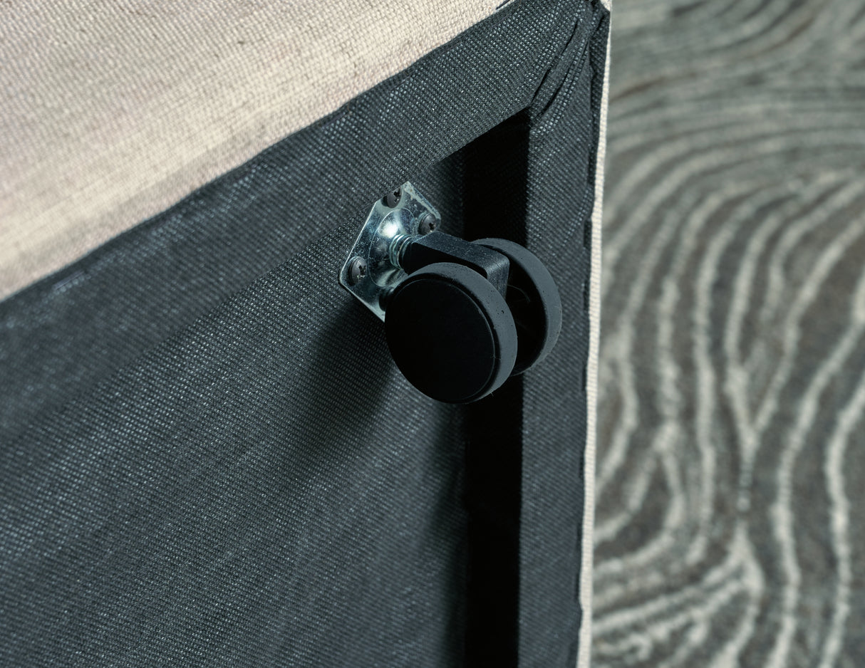 Krystanza Dining Table and 6 Chairs with Storage in Weathered Gray from Ashley - Luna Furniture