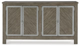 Krystanza Weathered Gray Dining Server from Ashley - Luna Furniture