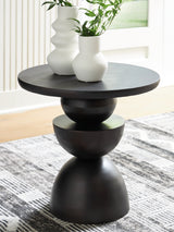Kurtson Bronze Finish Accent Table from Ashley - Luna Furniture