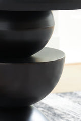 Kurtson Bronze Finish Accent Table from Ashley - Luna Furniture