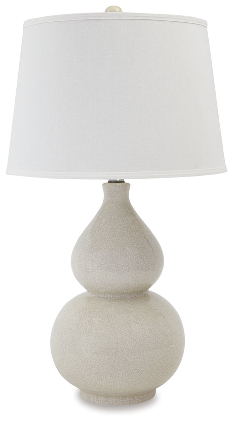 Saffi Cream Table Lamp from Ashley Furniture - Luna Furniture