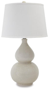 Saffi Cream Table Lamp from Ashley Furniture - Luna Furniture