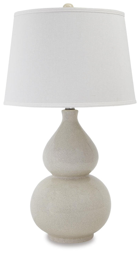 Saffi Cream Table Lamp from Ashley Furniture - Luna Furniture