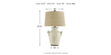 Emelda Cream Table Lamp (Set of 2) from Ashley Furniture - Luna Furniture