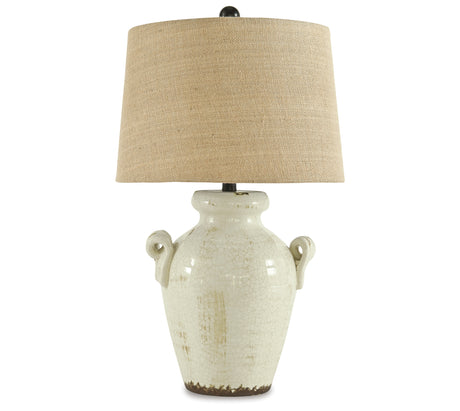 Emelda Cream Table Lamp (Set of 2) from Ashley Furniture - Luna Furniture