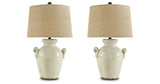 Emelda Cream Table Lamp (Set of 2) from Ashley Furniture - Luna Furniture