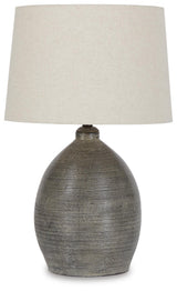 Joyelle Gray Table Lamp from Ashley Furniture - Luna Furniture