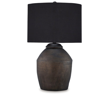Naareman Metallic Black Table Lamp from Ashley Furniture - Luna Furniture
