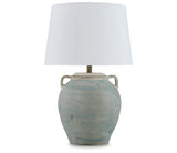 Shawburg Antique Green Table Lamp