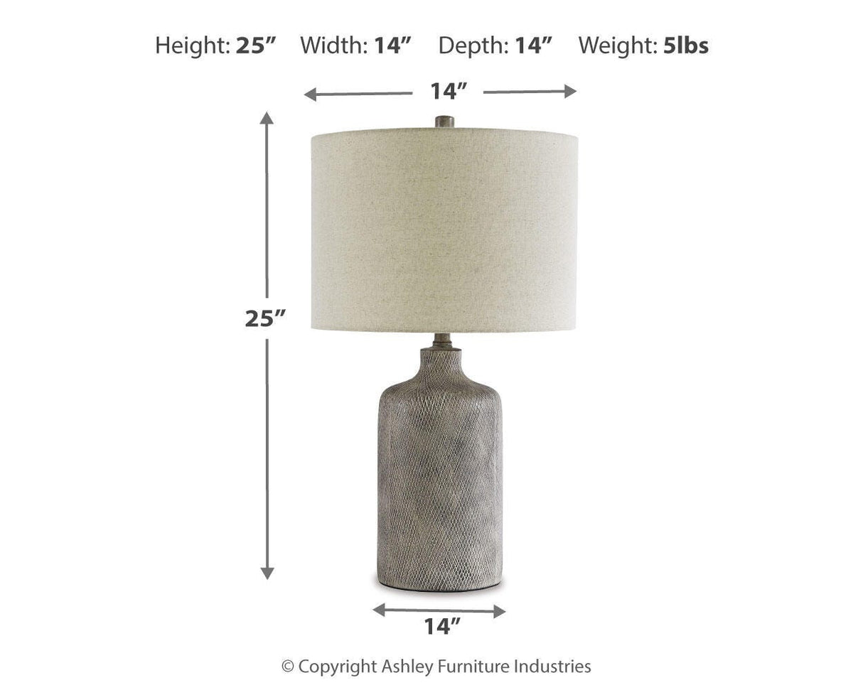 Linus Antique Black Table Lamp from Ashley Furniture - Luna Furniture