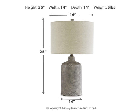 Linus Antique Black Table Lamp from Ashley Furniture - Luna Furniture