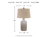 Marnina Taupe Table Lamp from Ashley - Luna Furniture