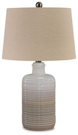Marnina Taupe Table Lamp from Ashley - Luna Furniture