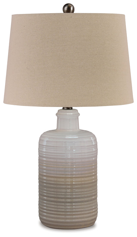 Marnina Taupe Table Lamp from Ashley - Luna Furniture
