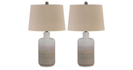 Marnina Taupe Table Lamp from Ashley - Luna Furniture