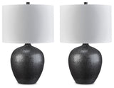 Ladstow 2-Piece Table Lamp Set in Black from Ashley Furniture - Luna Furniture