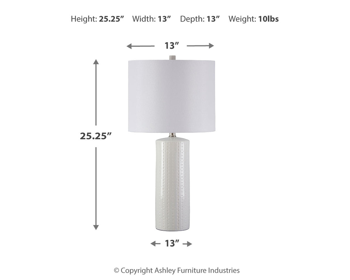Steuben White Table Lamp from Ashley - Luna Furniture