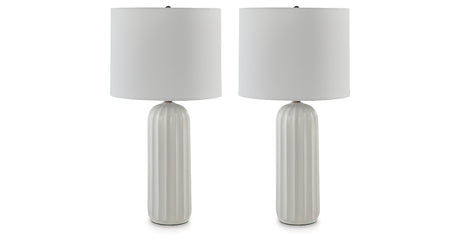 Clarkland White Table Lamp from Ashley Furniture - Luna Furniture