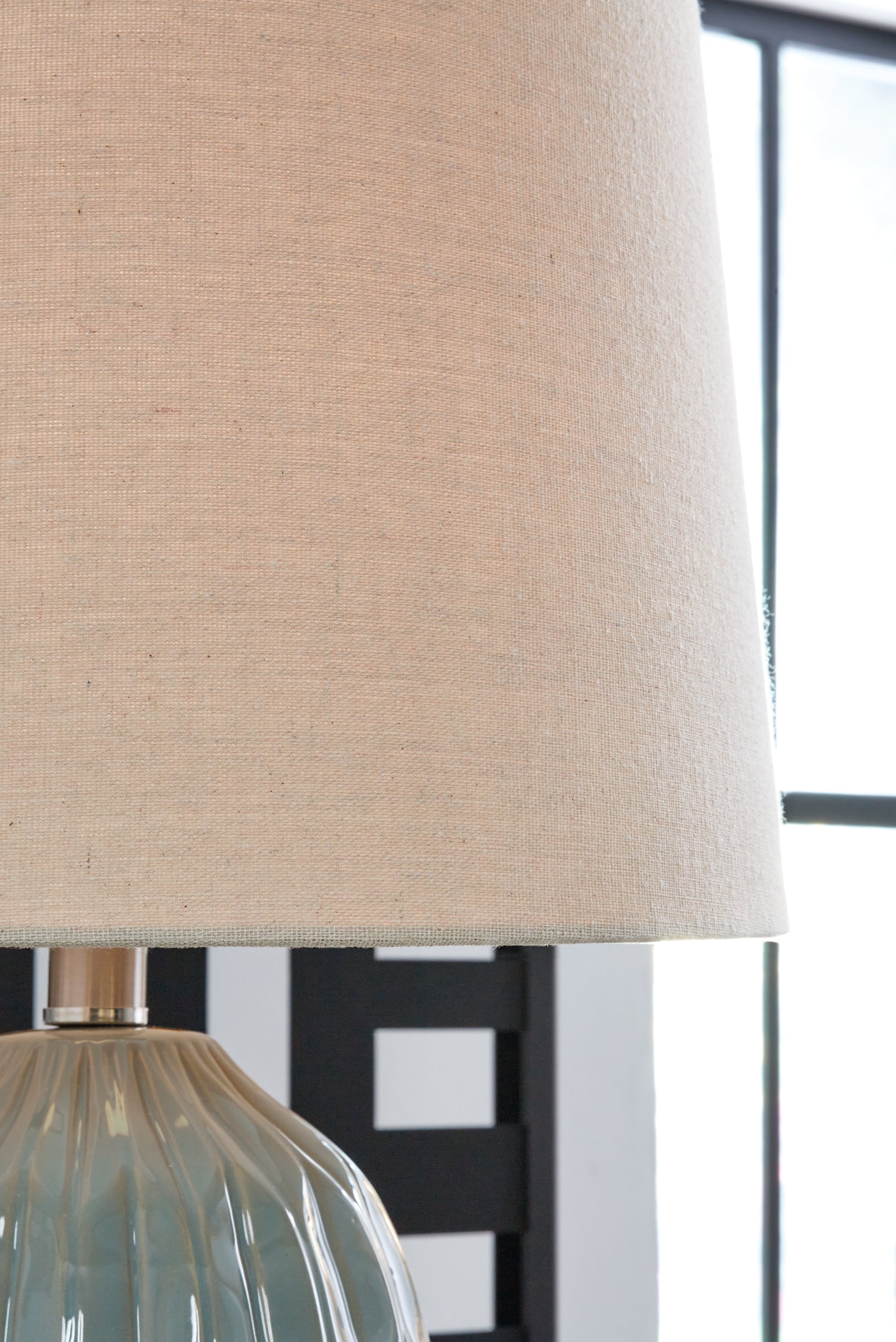 Ashley Furniture Hadbury Pale Blue/Teal Table Lamp (Set of 2