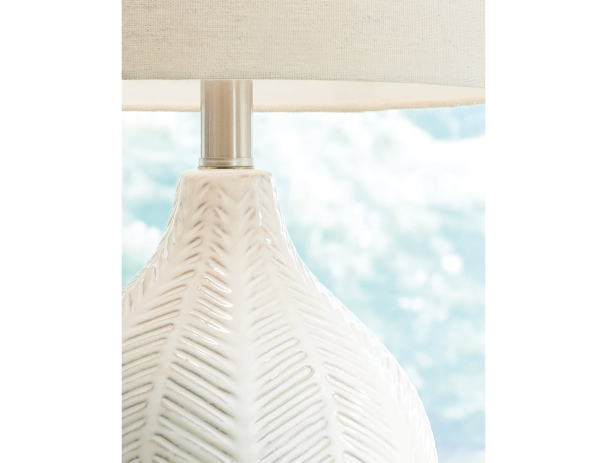 Rainermen Off White Table Lamp from Ashley Furniture - Luna Furniture