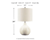 Rainermen Off White Table Lamp from Ashley Furniture - Luna Furniture