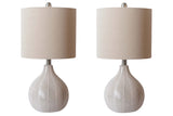 Rainermen Off White 2-Piece Table Lamp Set from Ashley - Luna Furniture