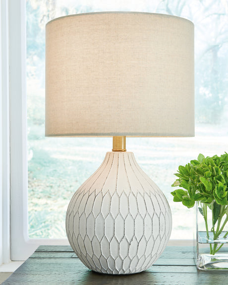 Wardmont White Table Lamp from Ashley - Luna Furniture