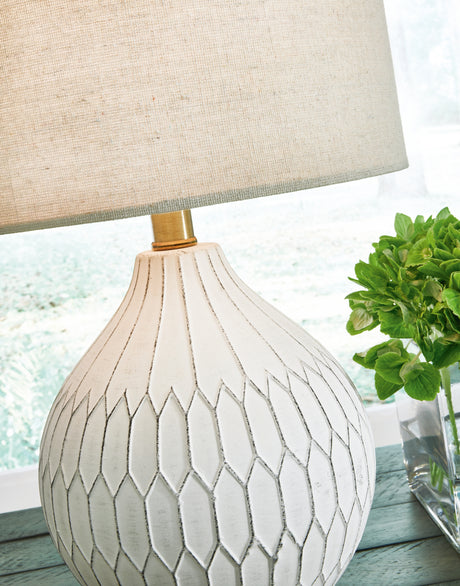 Wardmont White Table Lamp from Ashley - Luna Furniture