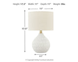 Wardmont White Table Lamp from Ashley - Luna Furniture