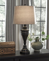 Darlita Bronze Finish Table Lamp from Ashley - Luna Furniture
