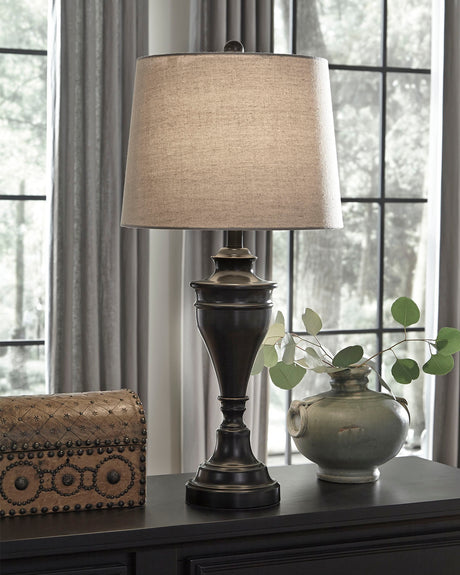Darlita Bronze Finish Table Lamp from Ashley - Luna Furniture